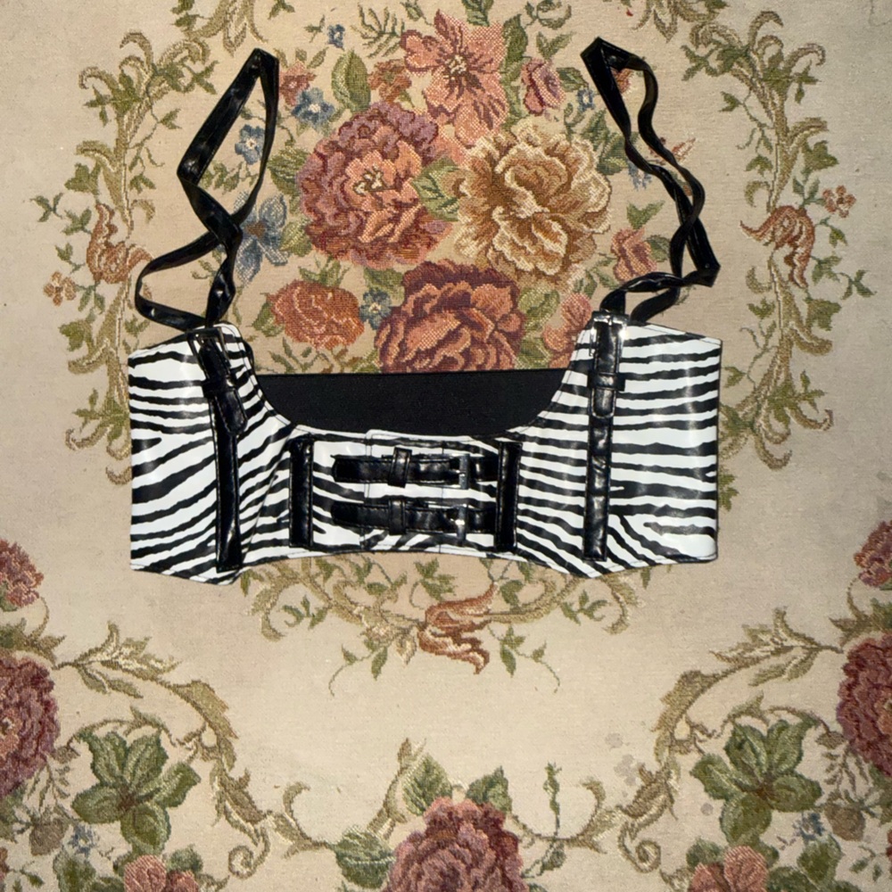 Zebra Print Corset Belt
